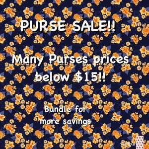 PURSE CLEAR OUT THIS WEEKEND!